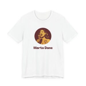 Marta Dane Retro Singer T‑Shirt — Vintage Microphone Music Tee